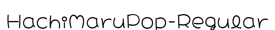 HachiMaruPop-Regular