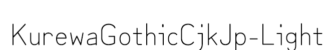 KurewaGothicCjkJp-Light