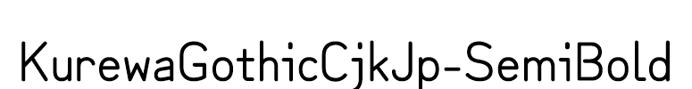 KurewaGothicCjkJp-SemiBold