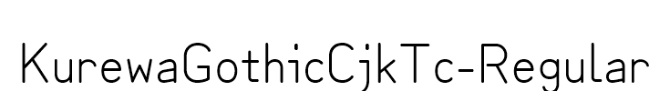 KurewaGothicCjkTc-Regular