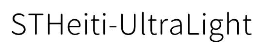 STHeiti-UltraLight