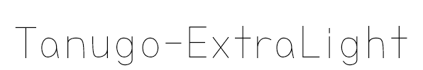 Tanugo-ExtraLight
