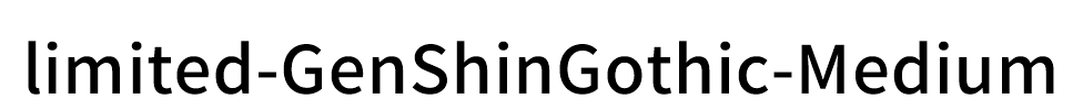 limited-GenShinGothic-Medium