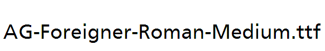 AG-Foreigner-Roman-Medium