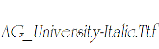 AG_University-Italic