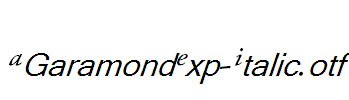 AGaramondExp-Italic