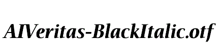 AIVeritas-BlackItalic