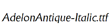 AdelonAntique-Italic