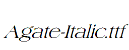 Agate-Italic