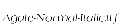 Agate-Normal-Italic