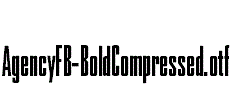 AgencyFB-BoldCompressed