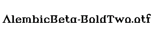 AlembicBeta-BoldTwo