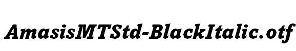 AmasisMTStd-BlackItalic