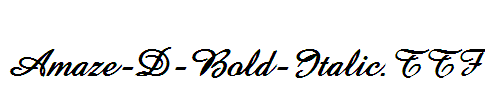 Amaze-D-Bold-Italic