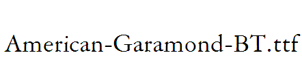 American-Garamond-BT