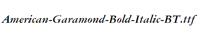 American-Garamond-Bold-Italic-BT