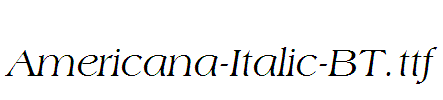 Americana-Italic-BT