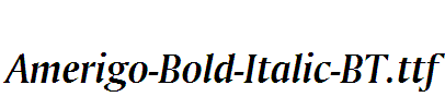 Amerigo-Bold-Italic-BT