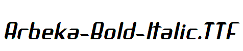 Arbeka-Bold-Italic