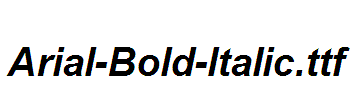 Arial-Bold-Italic