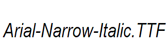 Arial-Narrow-Italic