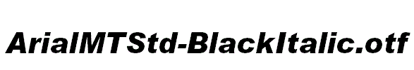 ArialMTStd-BlackItalic