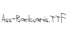 Ass-Backwards