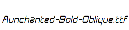 Aunchanted-Bold-Oblique