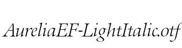 AureliaEF-LightItalic