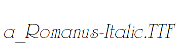 a_Romanus-Italic