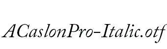 ACaslonPro-Italic