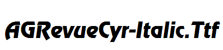 AGRevueCyr-Italic