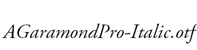 AGaramondPro-Italic