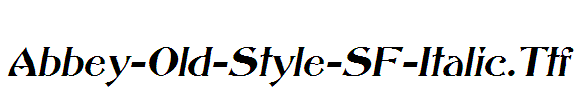 Abbey-Old-Style-SF-Italic