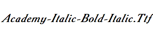 Academy-Italic-Bold-Italic