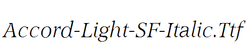 Accord-Light-SF-Italic