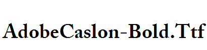 AdobeCaslon-Bold