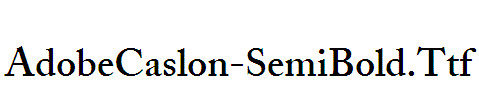 AdobeCaslon-SemiBold