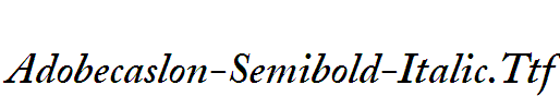 Adobecaslon-Semibold-Italic