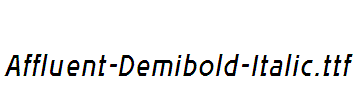 Affluent-Demibold-Italic