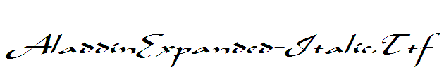 AladdinExpanded-Italic