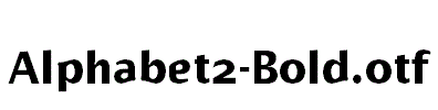 Alphabet2-Bold