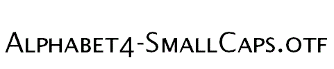 Alphabet4-SmallCaps