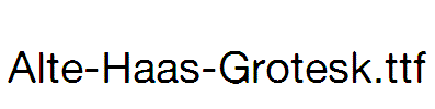 Alte-Haas-Grotesk