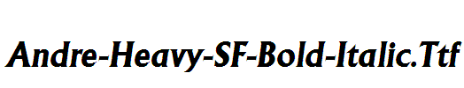 Andre-Heavy-SF-Bold-Italic