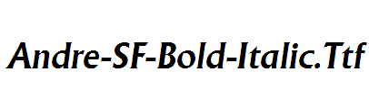 Andre-SF-Bold-Italic