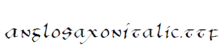 AngloSaxonItalic