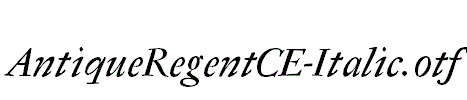 AntiqueRegentCE-Italic