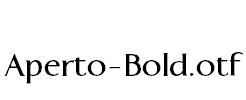 Aperto-Bold