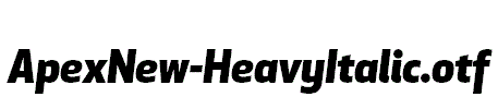 ApexNew-HeavyItalic